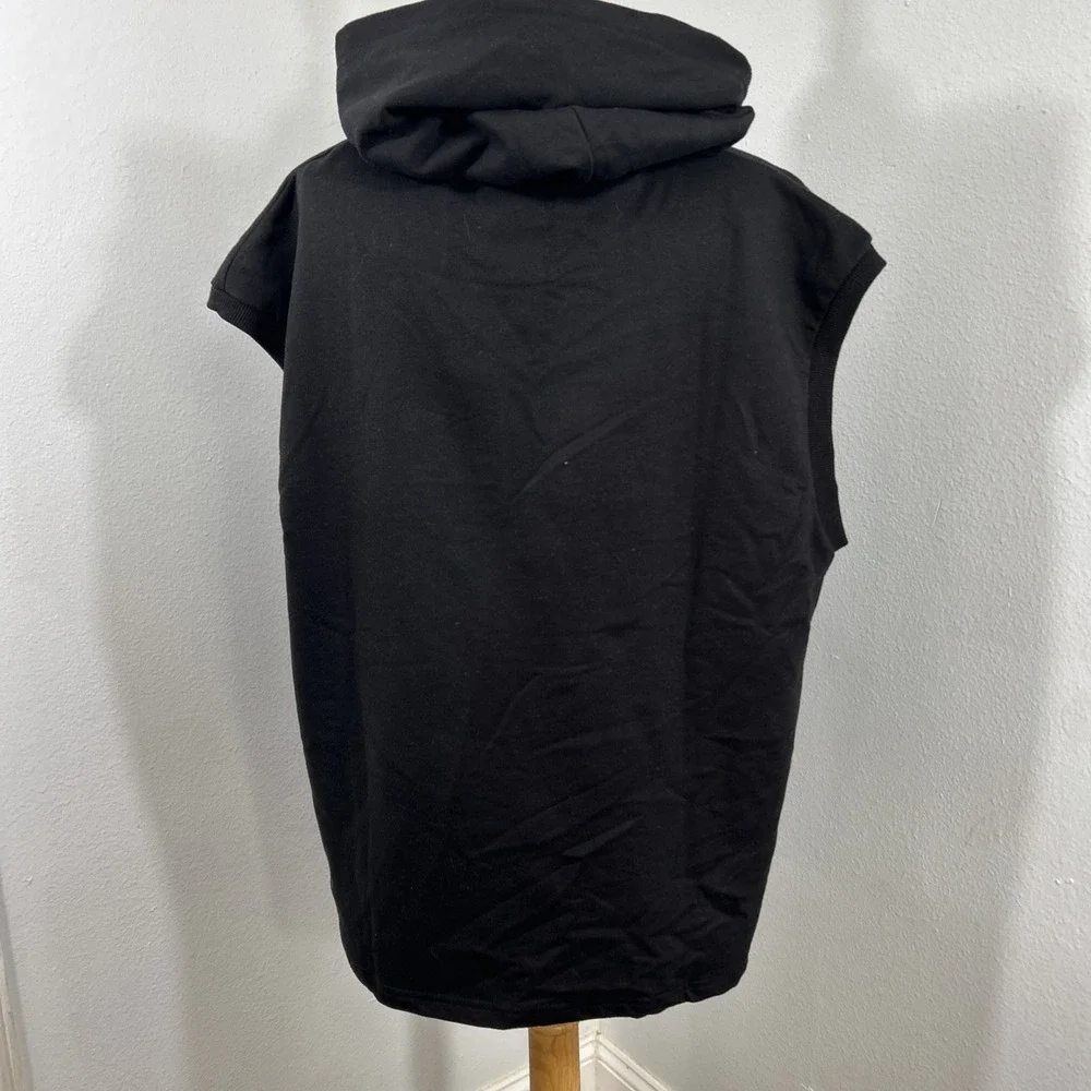 Noize Black Sleeveless Hoodie - Picture 3 of 10